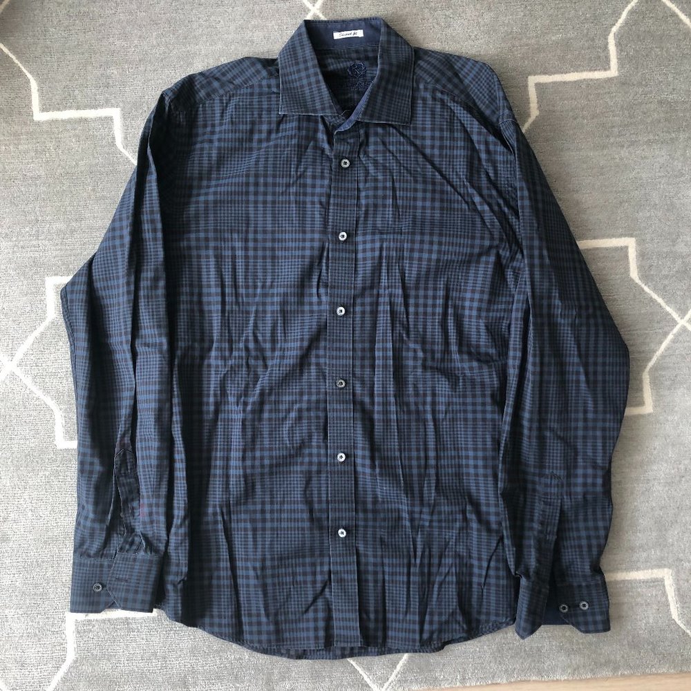Bugatchi Mens Long Sleeve Button Down XL